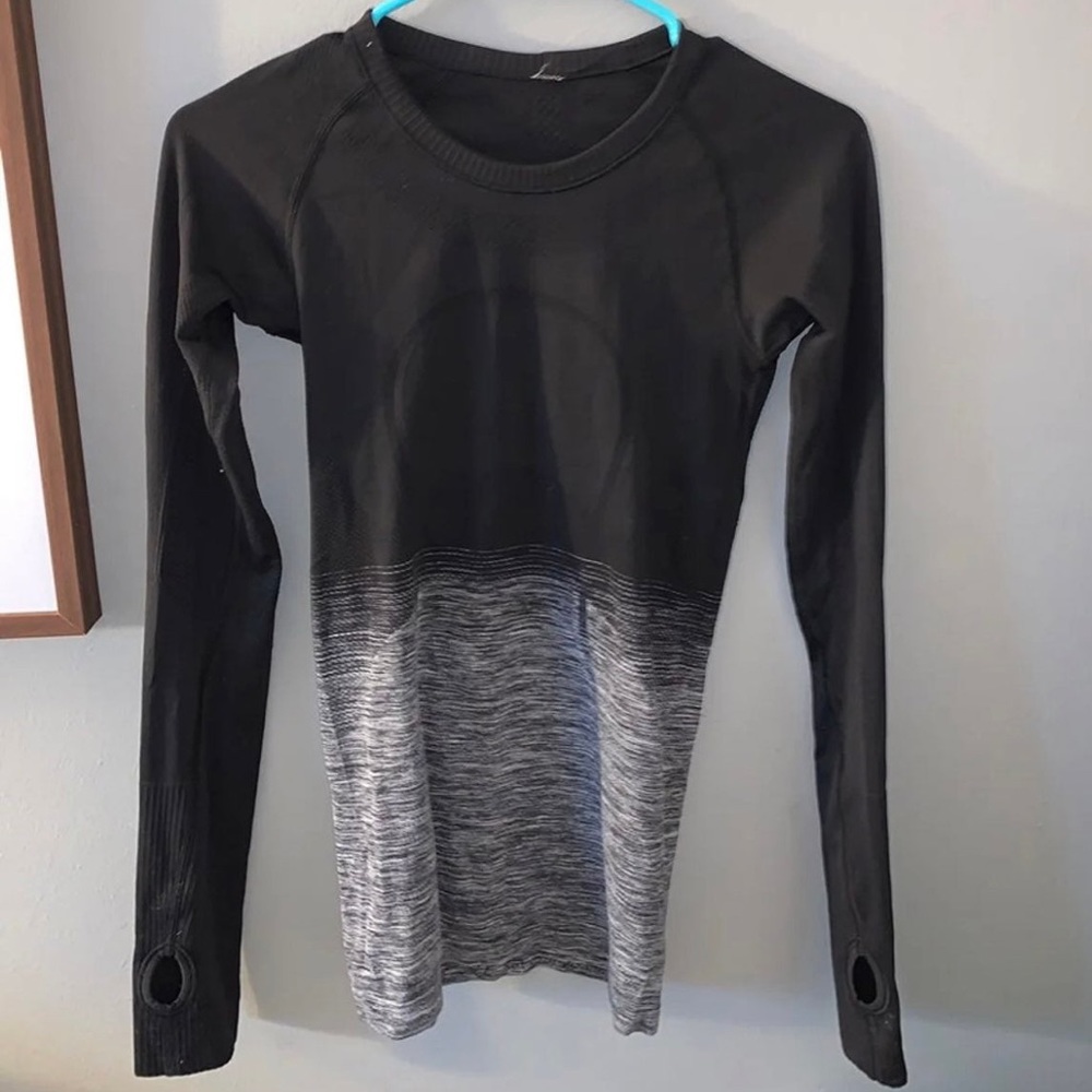 Lululemon swiftly tech long sleeve black/silver